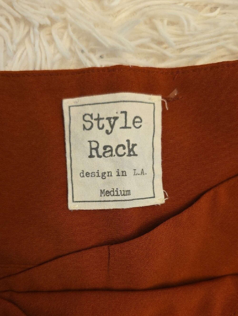 Style Rack Rust Spaghetti-Strap Wide-Leg Jumpsuit - Picture 4 of 5
